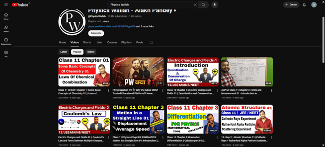 Top YT channels