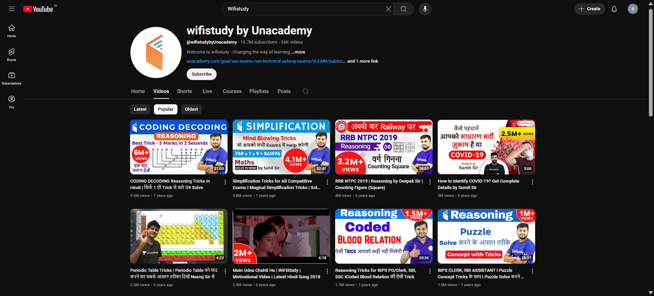 Top YT channels