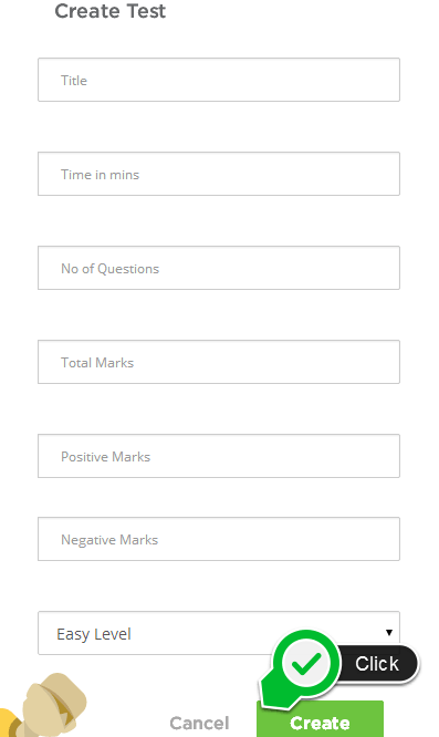 Create new assessment input form