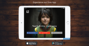 learnyst app promo on tab