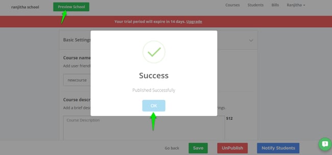 publish and preview